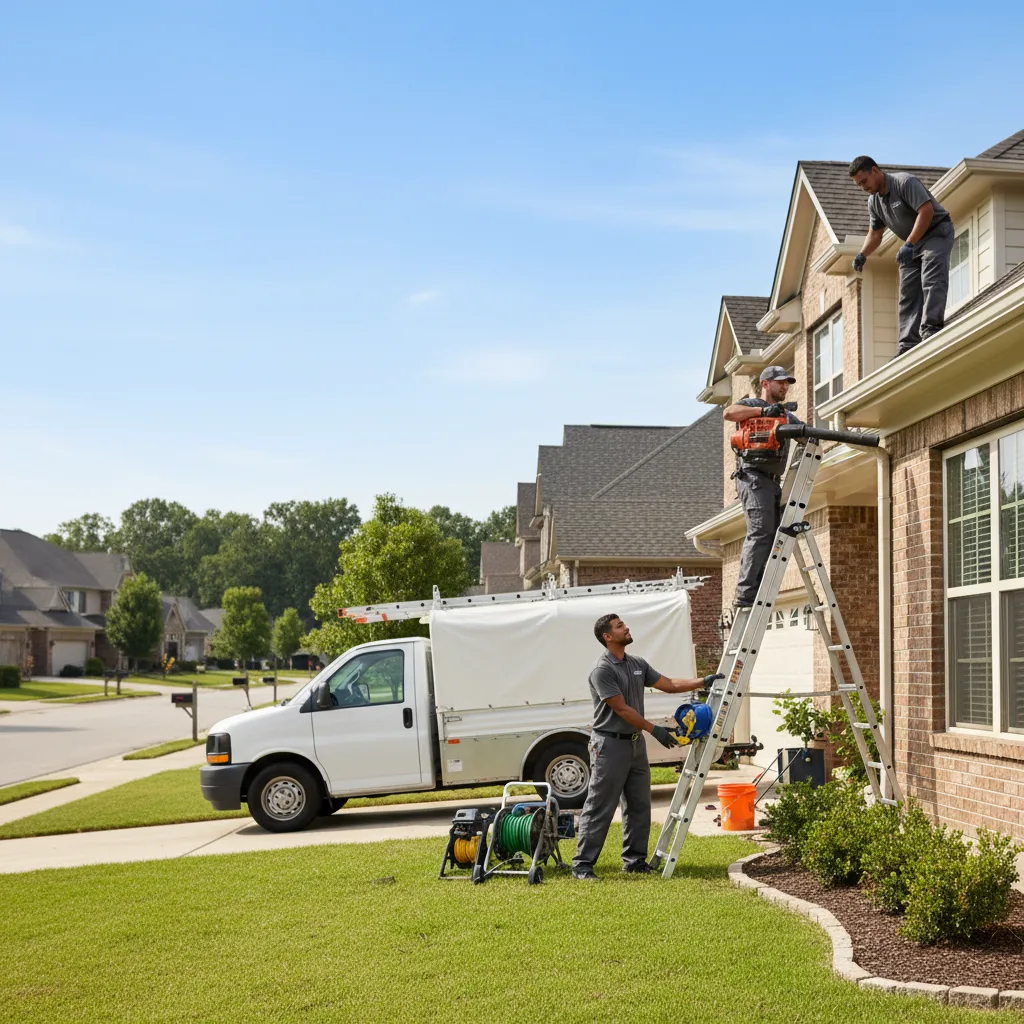 Home Gutter Service in Rosharon, TX near me